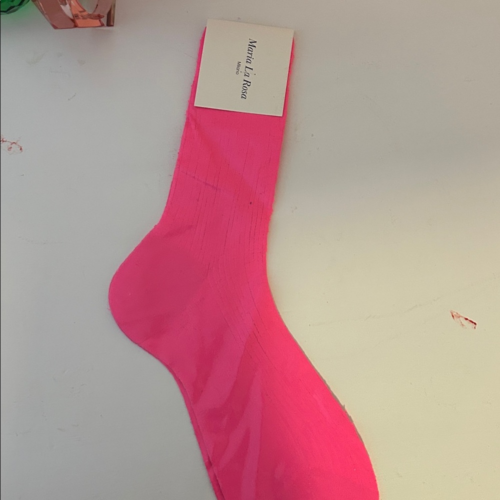 NWT Maria La Rosa laminated Socks